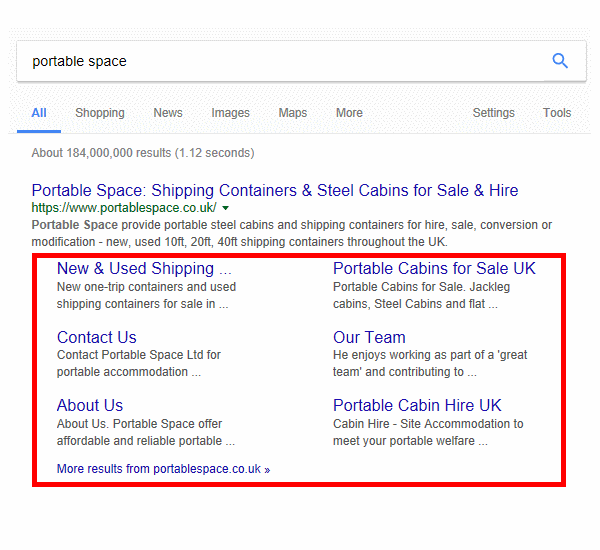 How to change your Google sitelinks Peak Demand